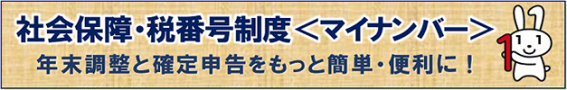 社会保障・税番号（マイナンバー）制度